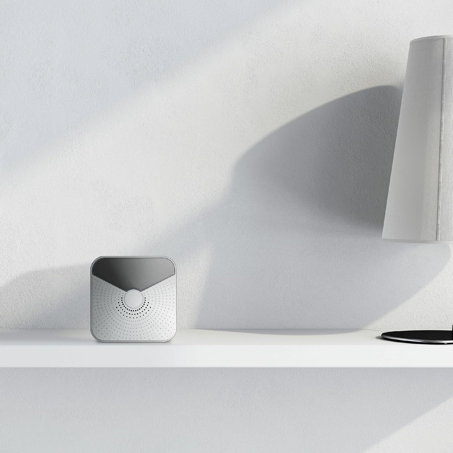 Newhouse Hardware Battery-Operated Wireless Chime with Flashing LED Light for Hearing Impaired