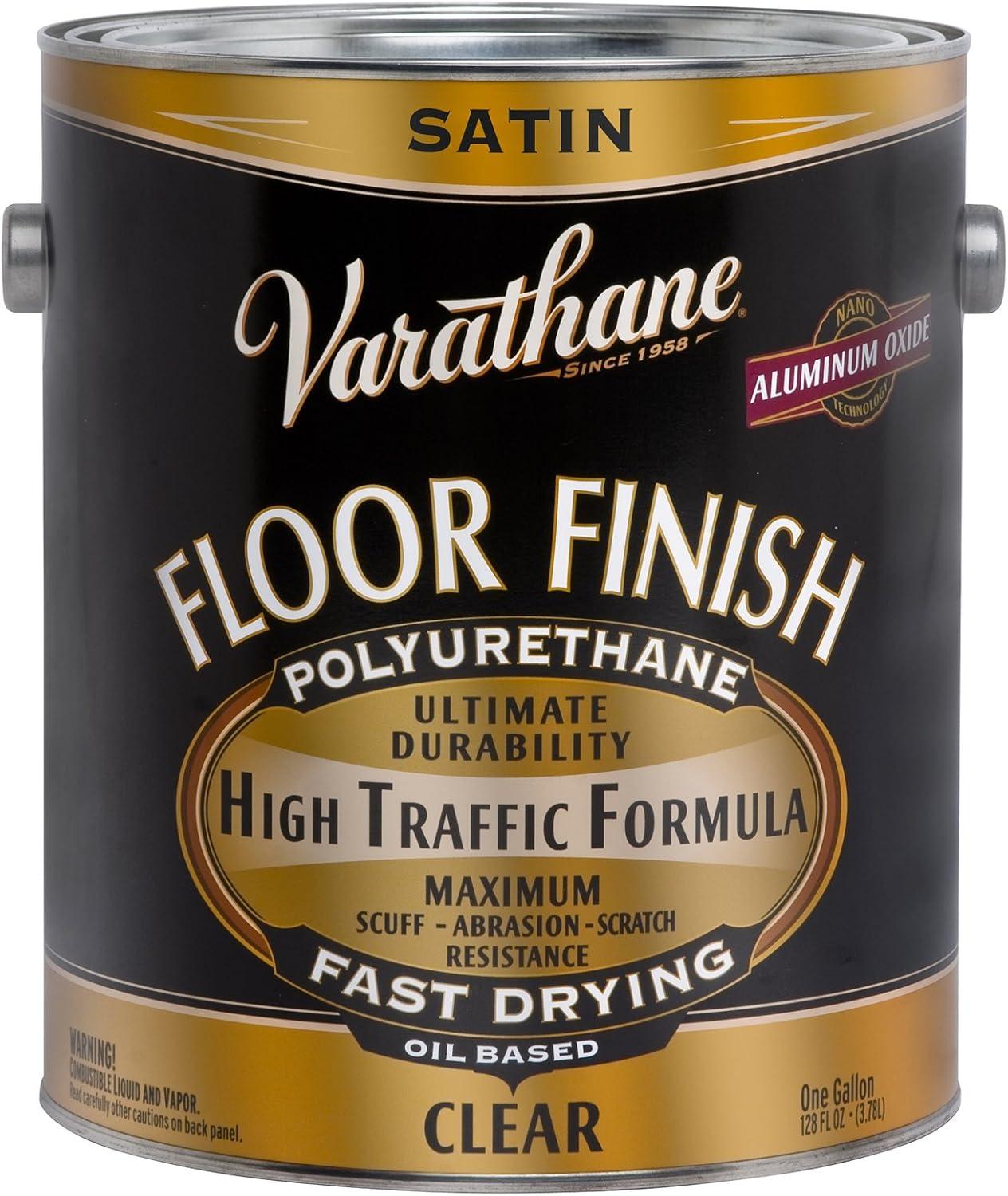 Varathane Clear Satin Ultra Thick Floor Finish, 1 Gallon