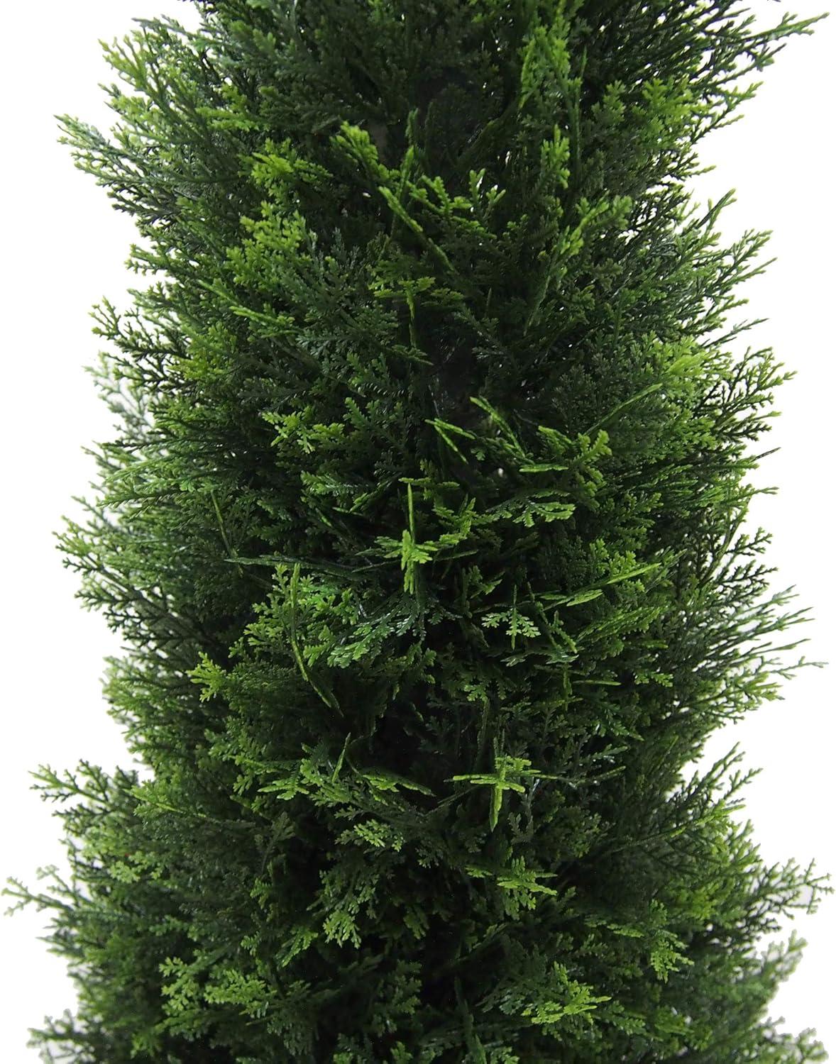 Vickerman 4' Artificial Potted Cedar Tree (UV) : Indoor/Outdoor Decor, No Maintenance