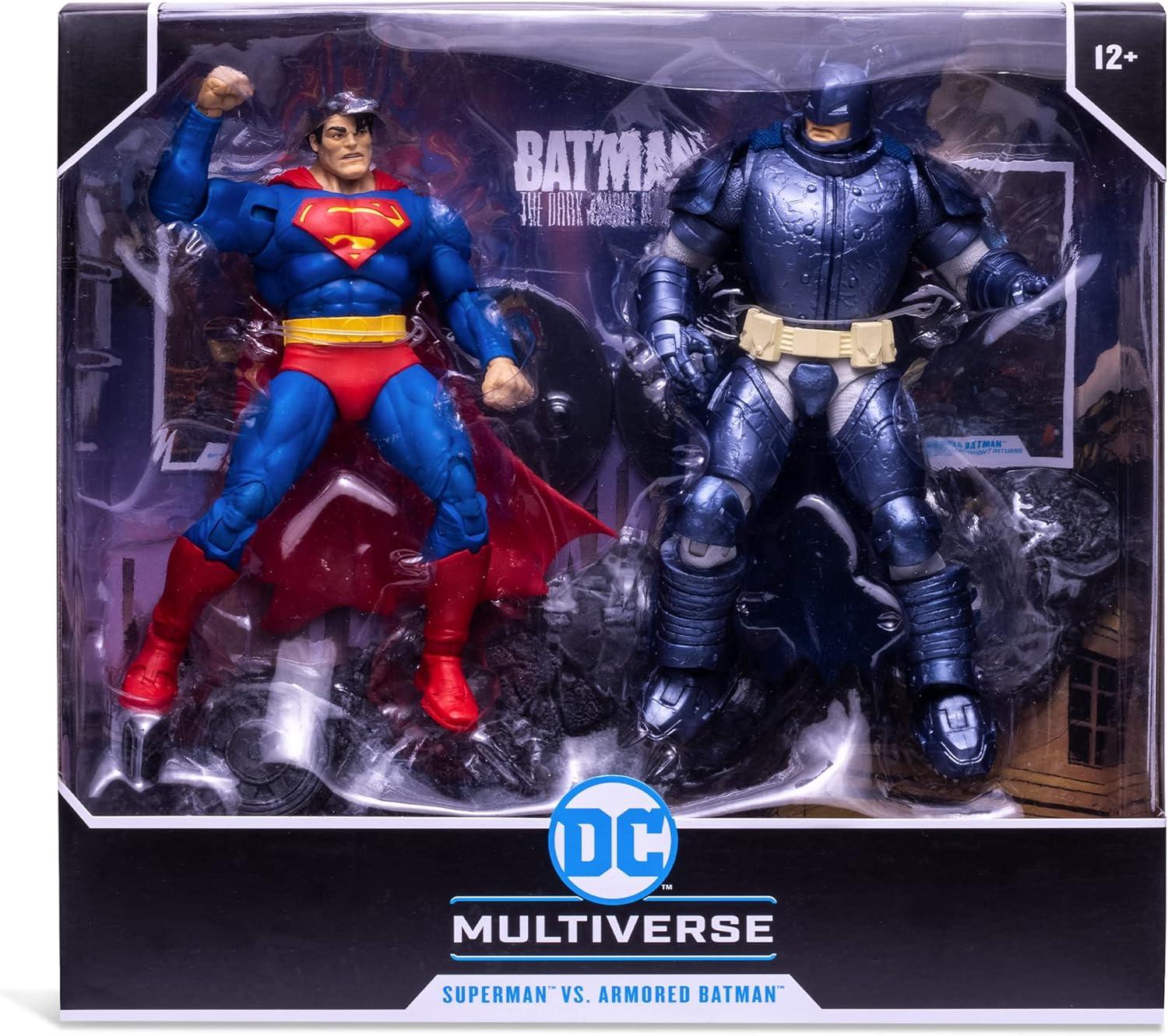 McFarlane DC Multiverse Superman Vs Batman Action Figure 2-Pack (The Dark Knight Returns)