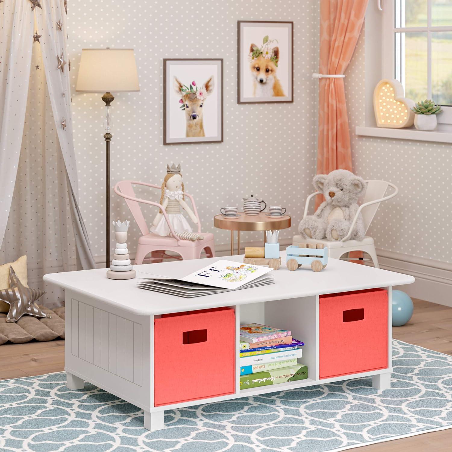 Kids' 6 Cubby Storage Activity Table - RiverRidge Home