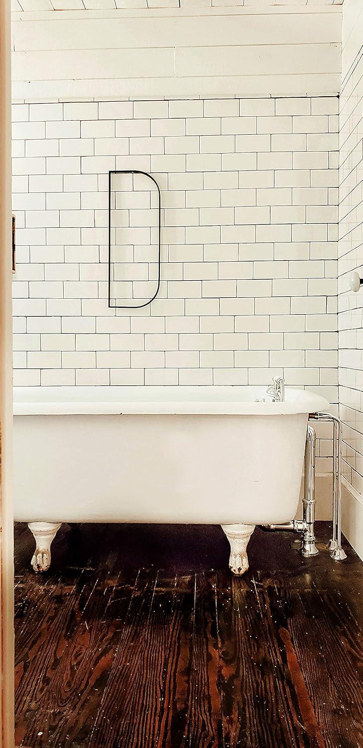 Kingston Brass Vintage Two-Handle 2-Hole Tub Wall Mount Clawfoot Tub Faucet Package with Supply Line, Hand Shower and Tub Drain