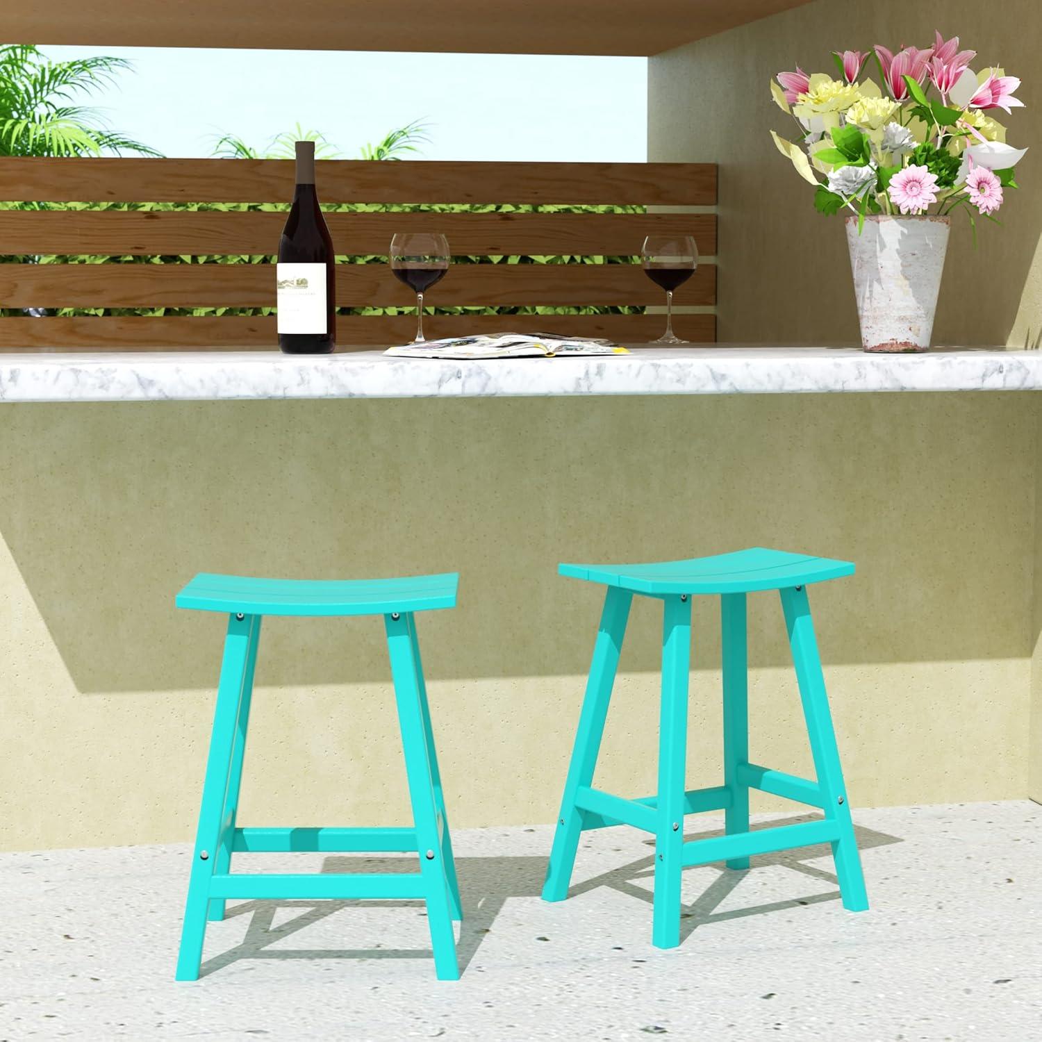 WestinTrends Outdoor Patio Adirondack Counter Height Stool Chair