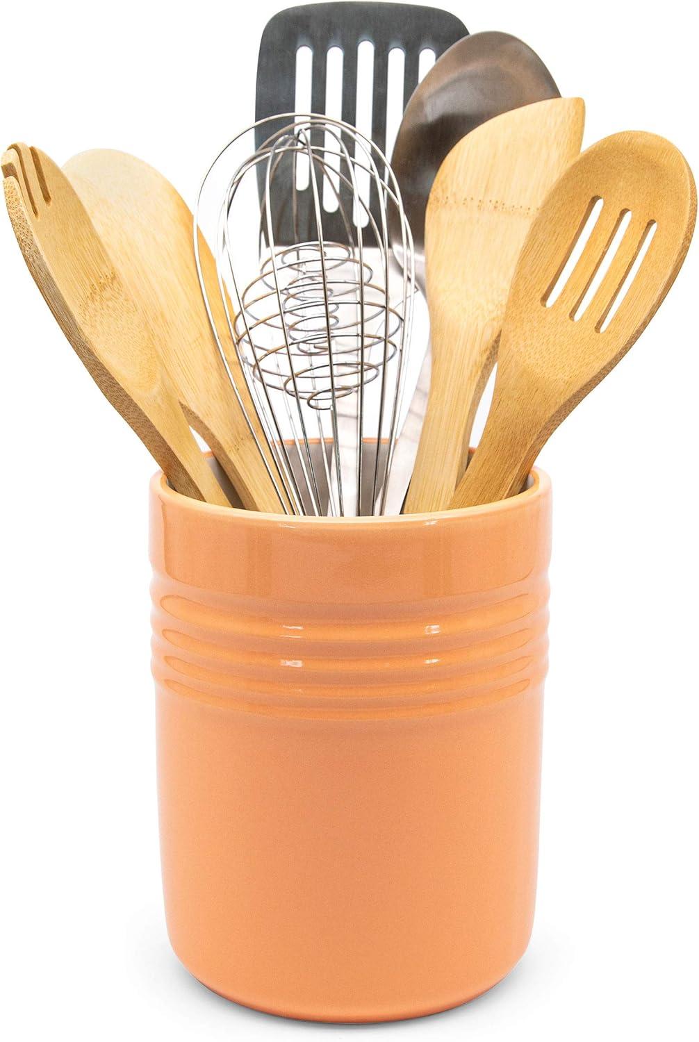 Kook Ceramic Utensil Crock, 6 Inches