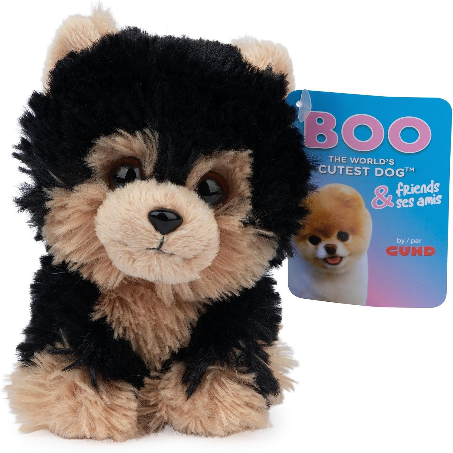 Bree 5'' Black and Brown Yorkie Puppy Plush Toy