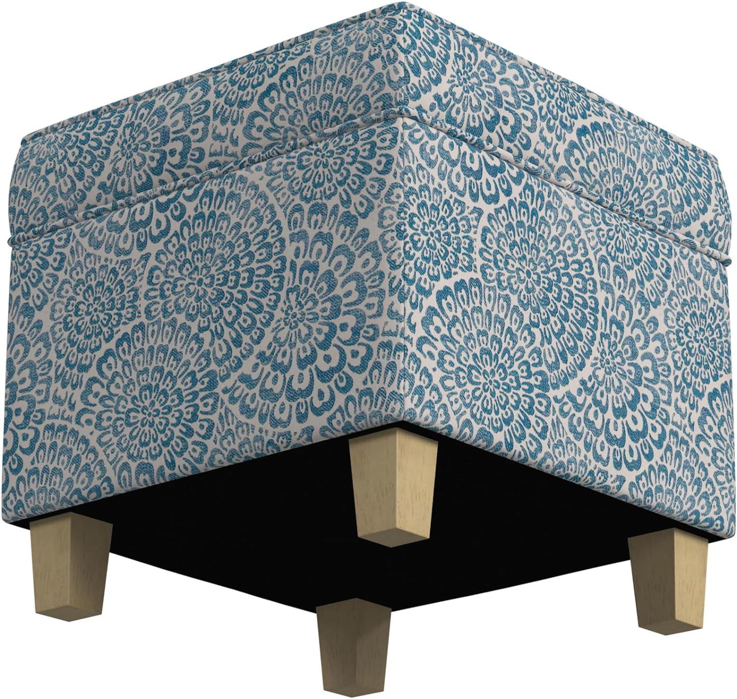 Cole Classics Square Storage Ottoman with Lift Off Top - HomePop