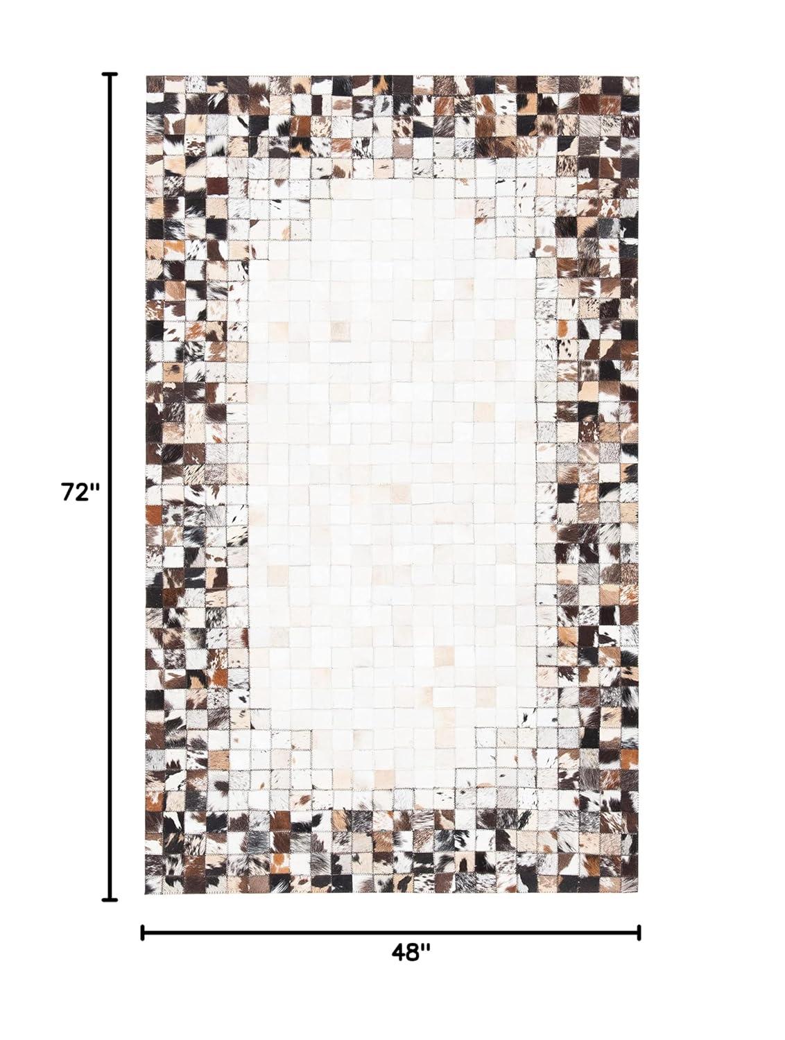 Studio Leather STL812 Hand Woven Area Rug - Beige/Brown - 4'x6' - Safavieh.