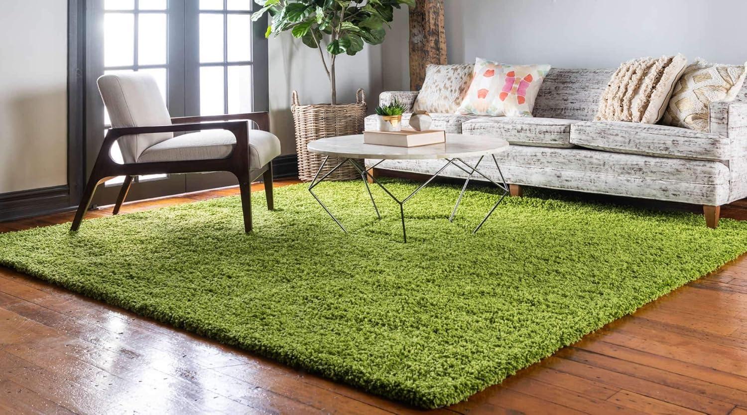 Unique Loom Solid Shag Solid Indoor Woven Area Rug