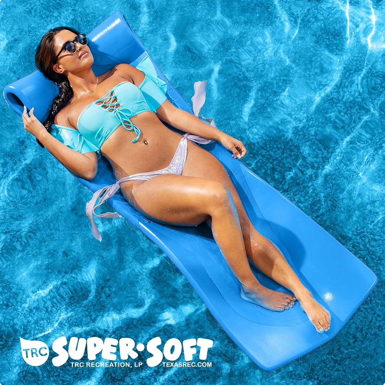 TRC Recreation Splash 1.25" Thick Foam Swimming Pool Float Lounger Mat