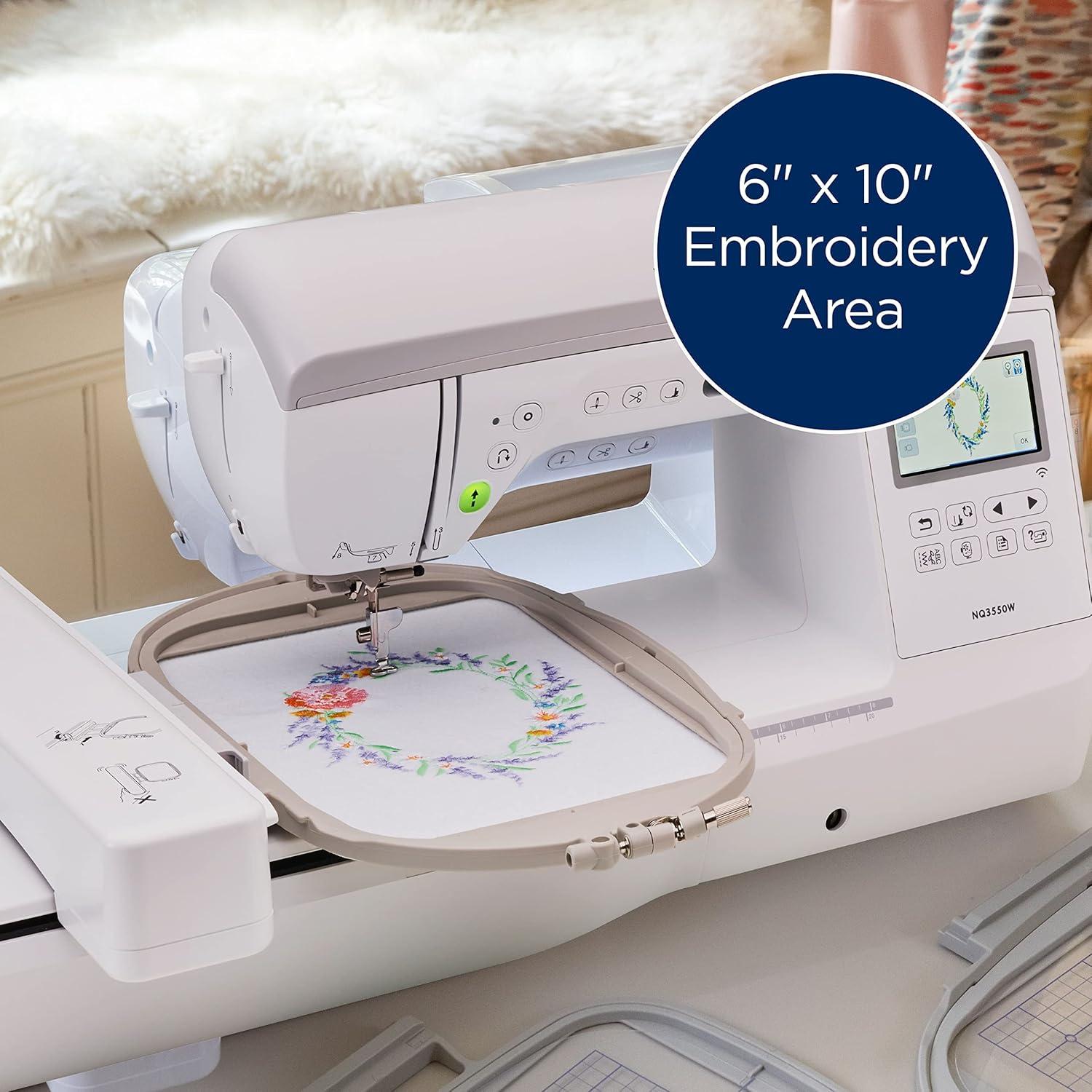 Brother NQ3550W 10" x 6" Computerized Sewing and Embroidery Machine