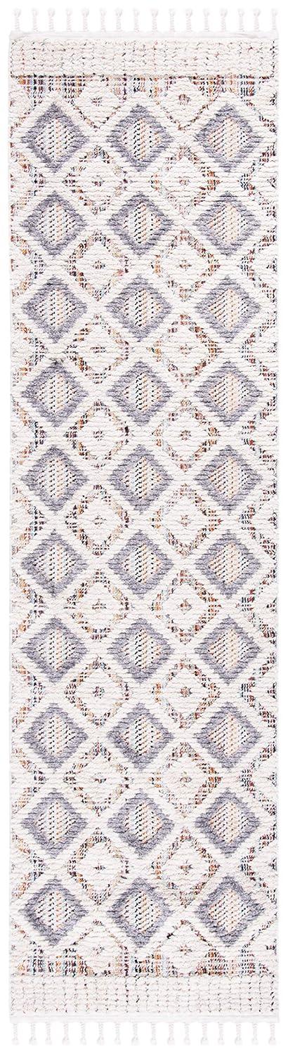 Marrakesh MRK523 Power Loomed Runner Rug - Grey/Multi - 2'2"x10' - Safavieh.