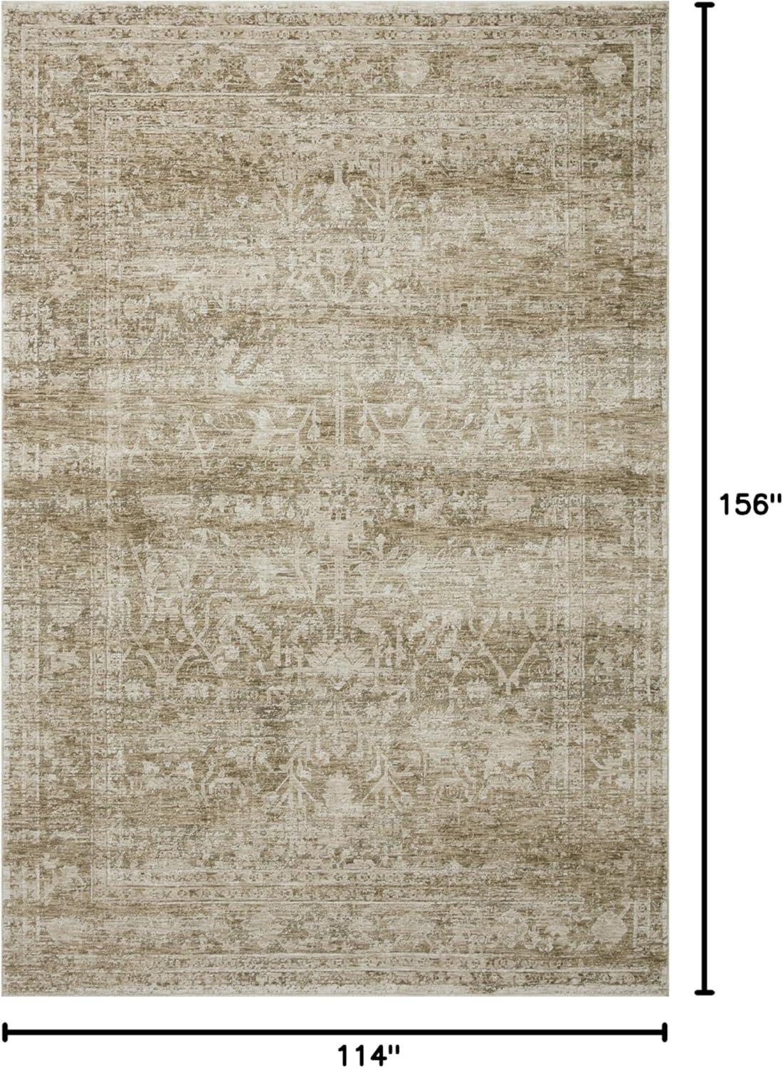 Honora Rug by Amber Lewis x Loloi - Khaki and Beige / 9'6" x 13'