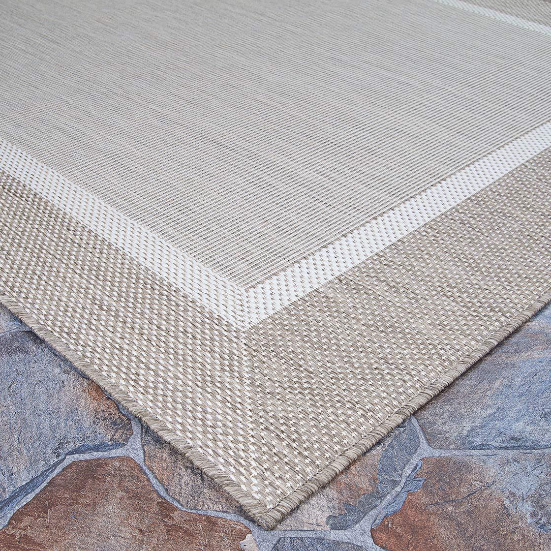 Couristan Saniya Flatwoven Champagne Taupe Indoor Outdoor Area Rug