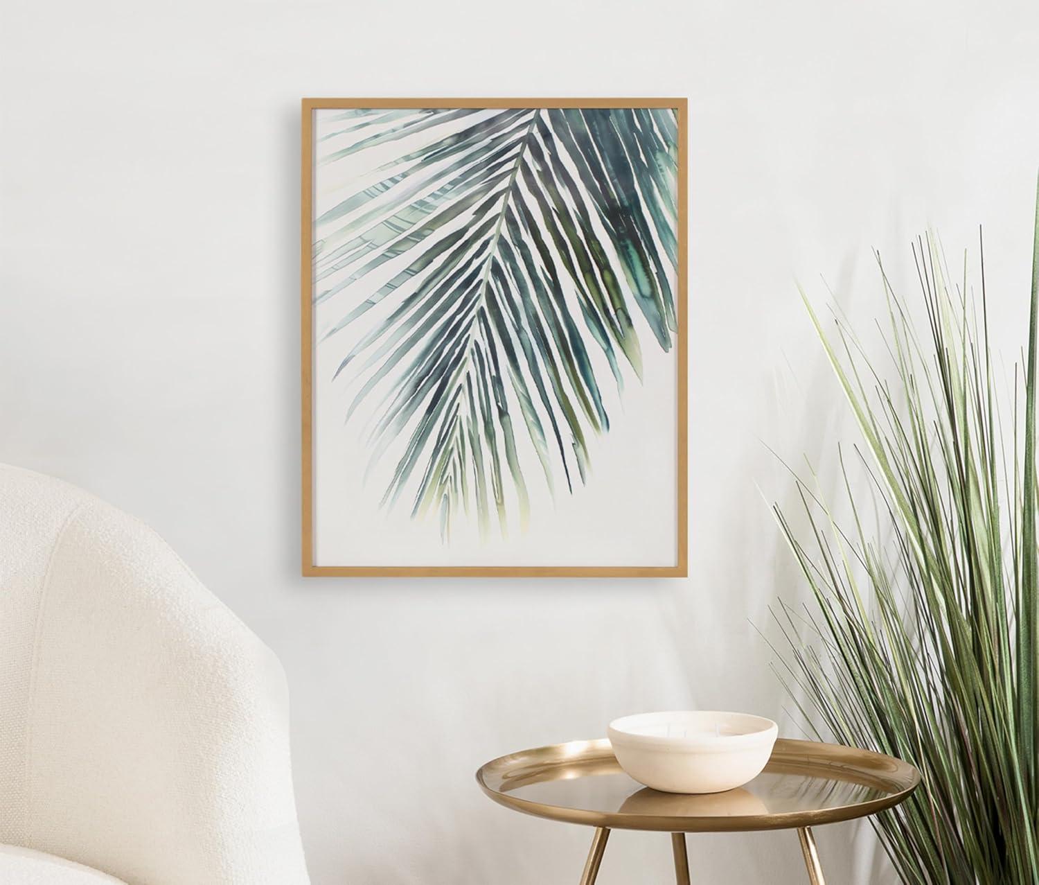 Kate & Laurel All Things Decor 16"x20" Gallery Tropical Modern Botanical Palm Print by The Creative Bunch Studio Gold