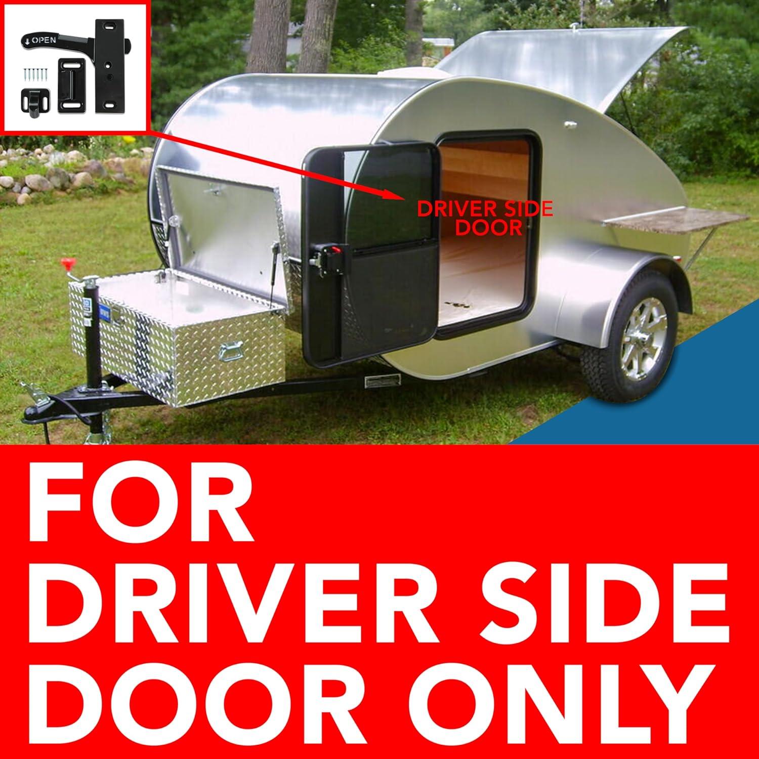 RV- Screen Door Latch Left Hand Handle Kit - Camper Motorhome Travel Trailer