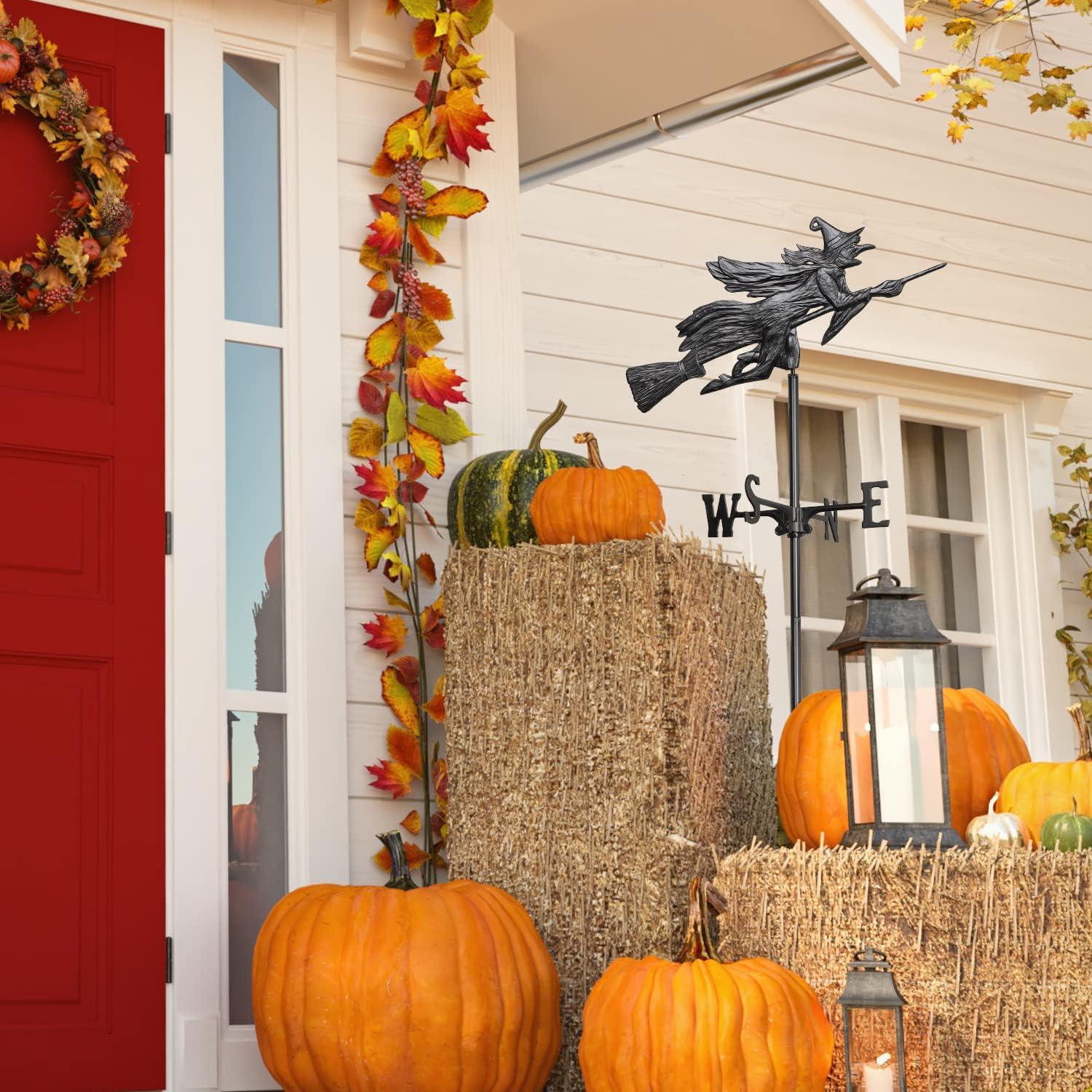 Flying Witch Garden Weathervane