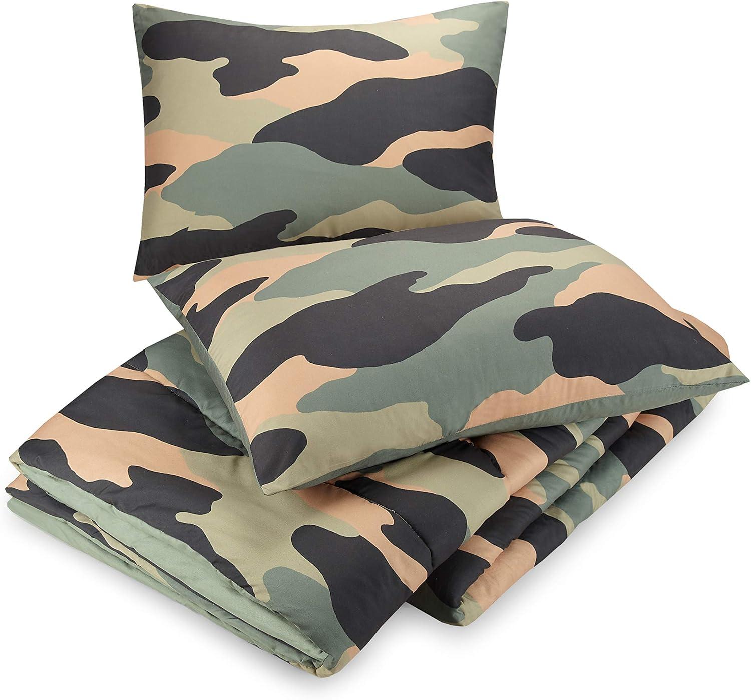 Covert Camo Reversible Microfiber Comforter Set