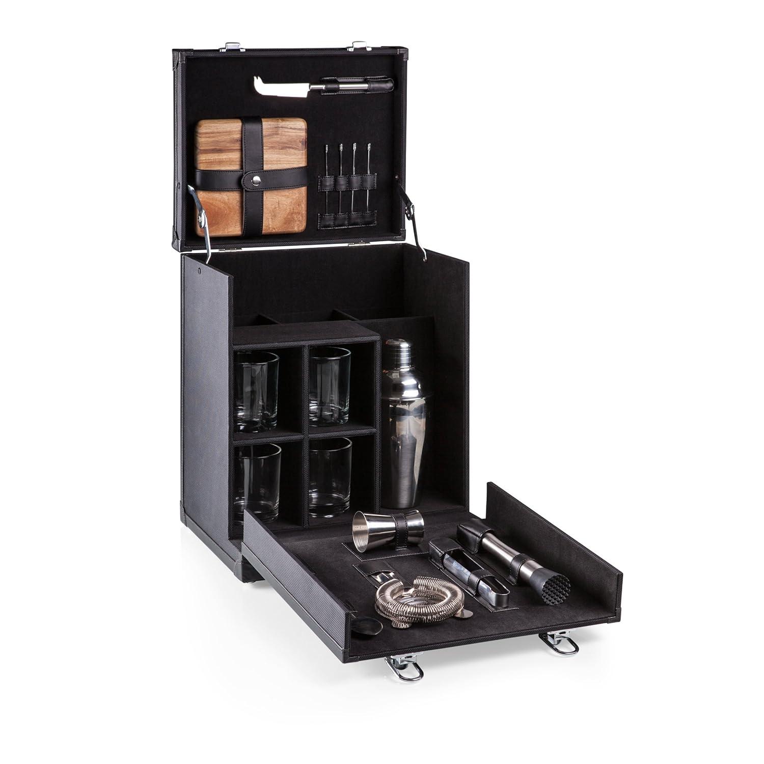 Hamilton Bartender Kit - Portable Bar Case with Cocktail Set
