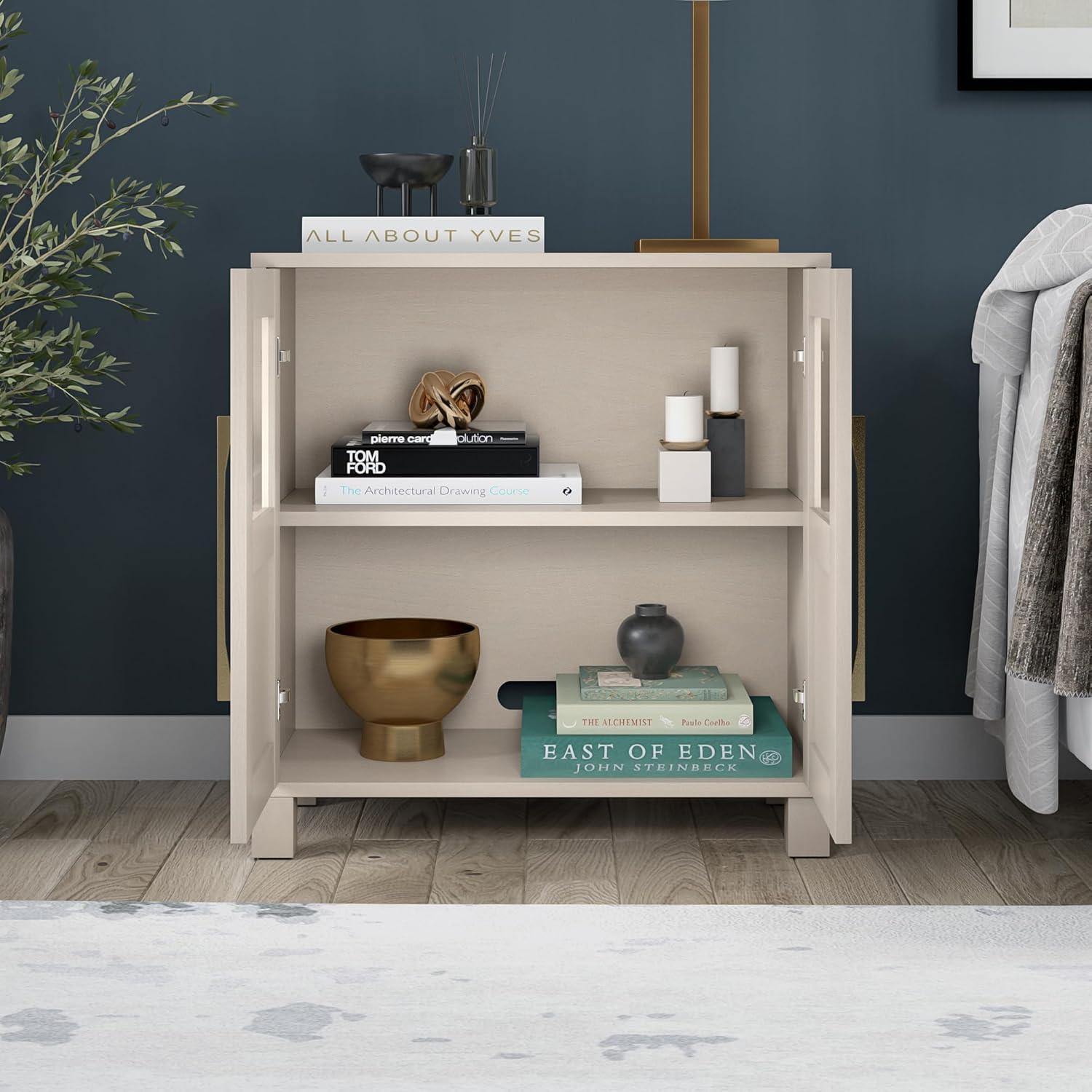 Alder White 28" Adjustable Shelving Accent Cabinet