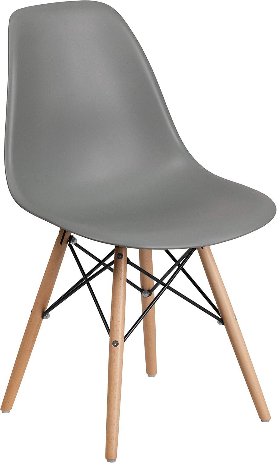 Chair with Wooden Legs for Versatile Kitchen, Dining Room, Living Room, Library or Desk Use