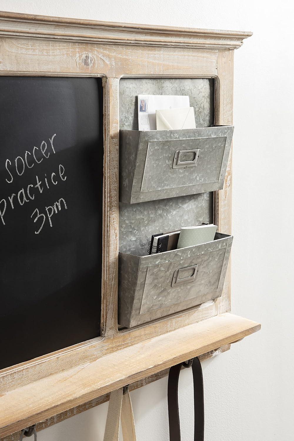 Kate and Laurel Solid Wood Wall Organizer