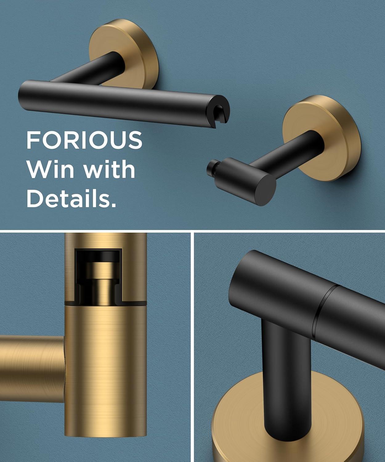 LANFENG Matte Black Double Post Pivoting Wall Mounted Stainless Steel Toilet Paper Holder for Bathroom RV  by RARXTR