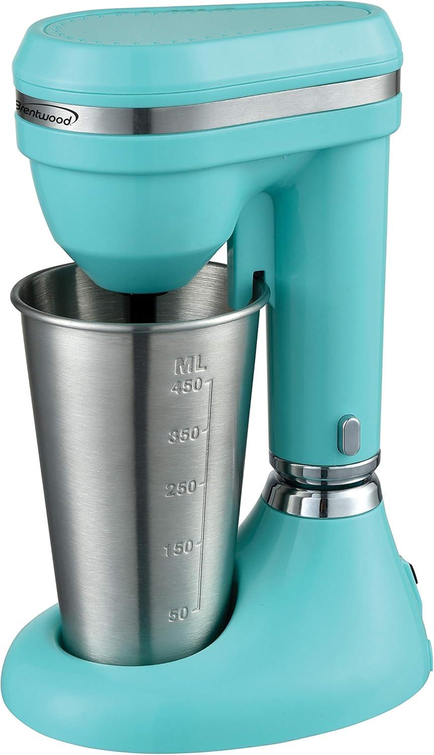 Brentwood 15oz Classic Milkshake Maker, Turquoise