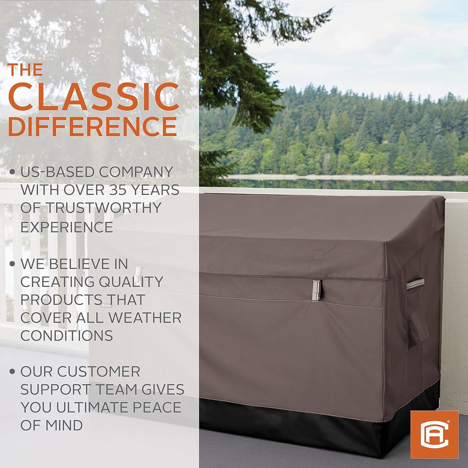 Classic Accessories 162 gal Ravenna Water-Resistant Steel Deck Box Beige