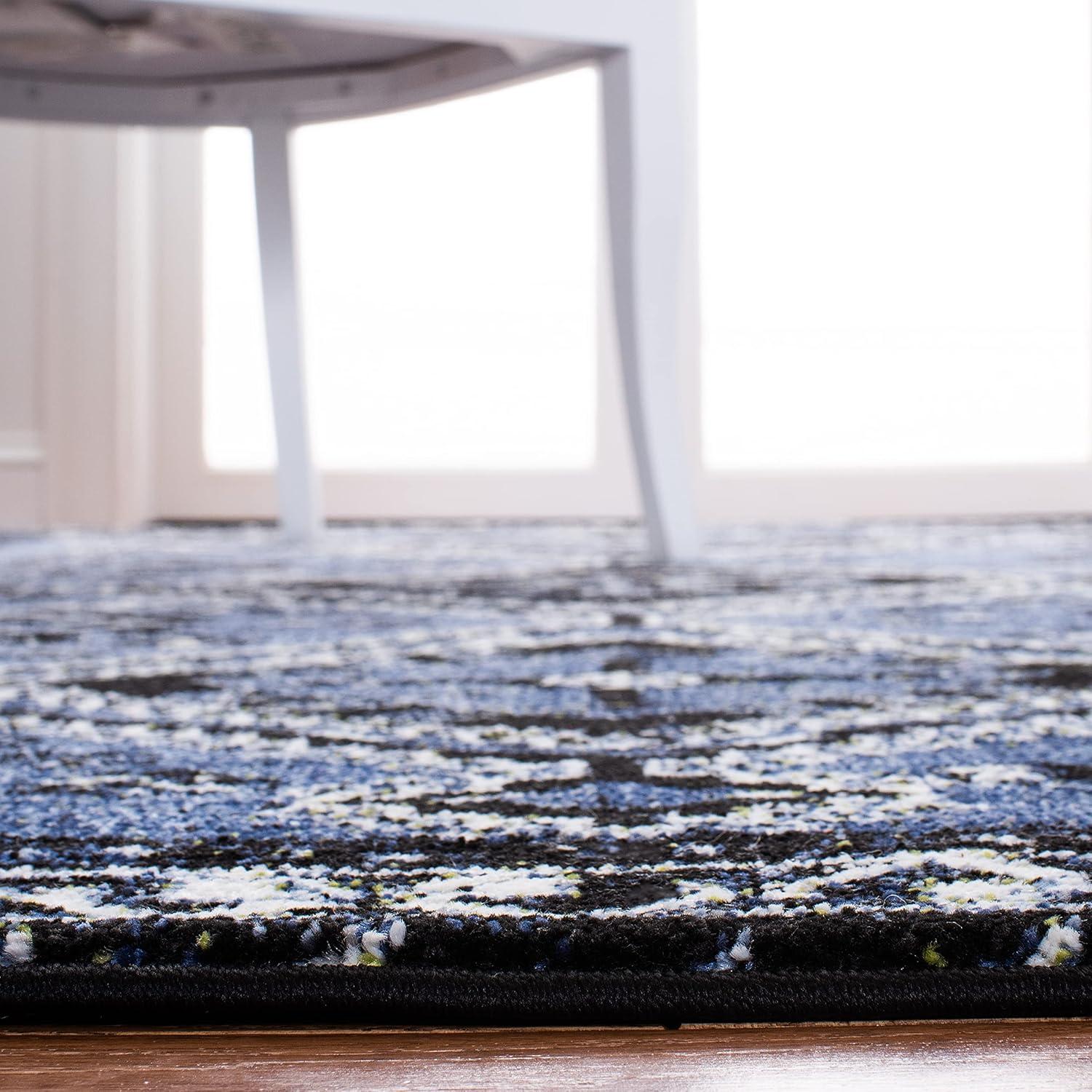 Vintage Hamadan VTH293 Power Loomed Indoor Runner Rug - Blue/Black - 2'3"x8' - Safavieh