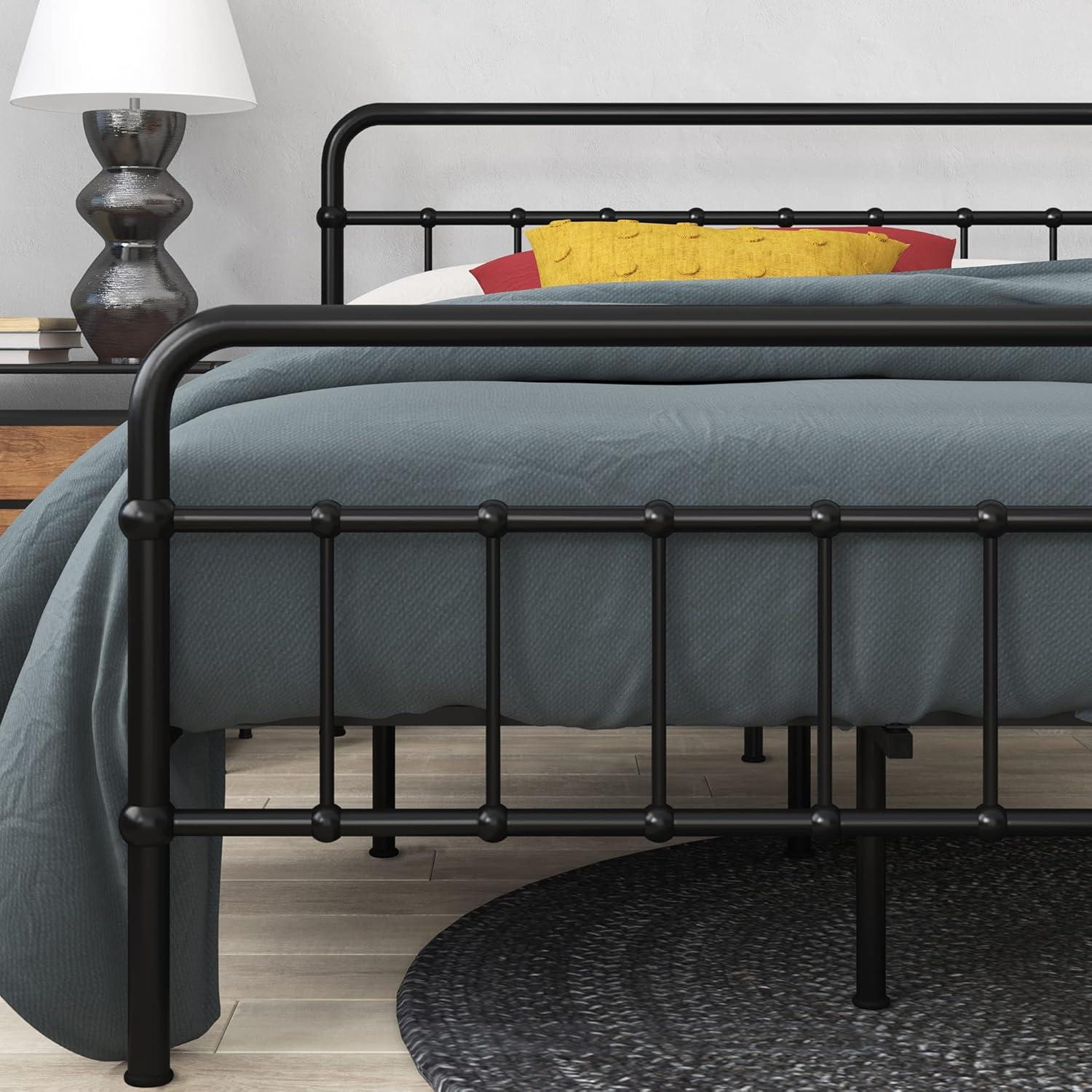 Florence 42" Modern Farmhouse Metal Platform Bed