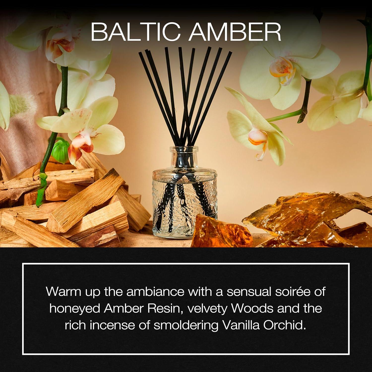 Voluspa Baltic Amber Home Ambience Reed Diffuser (3.4 fl oz / 100 ml)