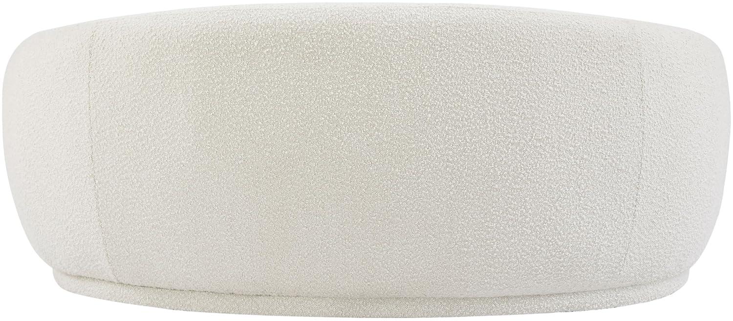 Meridian Furniture Hyde Modern Boucle Loveseat, Cream