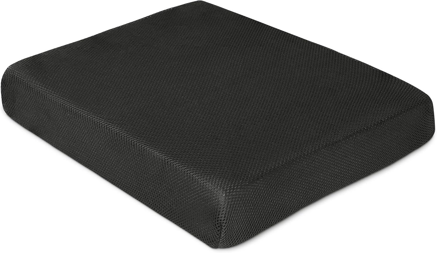 Milliard Memory Foam Seat Cushion Chair Pad – Office Chair Cushion for Enhanced Comfort & Posture Support, Ideal for Office, Car, and Travel Seat Cushion – Cushion for Chair – (Black Mesh)