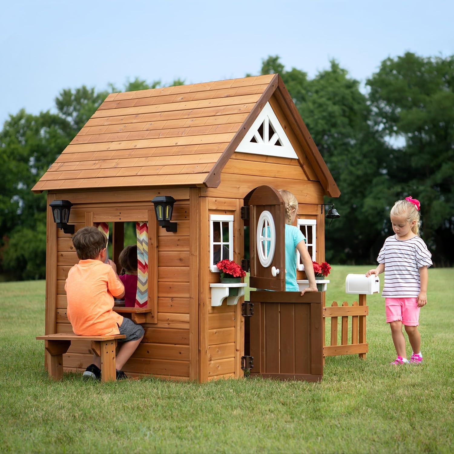 Backyard Discovery Aspen Wooden Cedar Playhouse