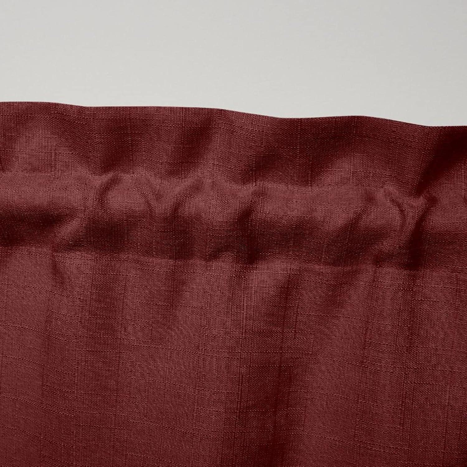 Amalgamated Textiles Exclusive Home Loha Light Filtering Rod Pocket Scalloped Valance