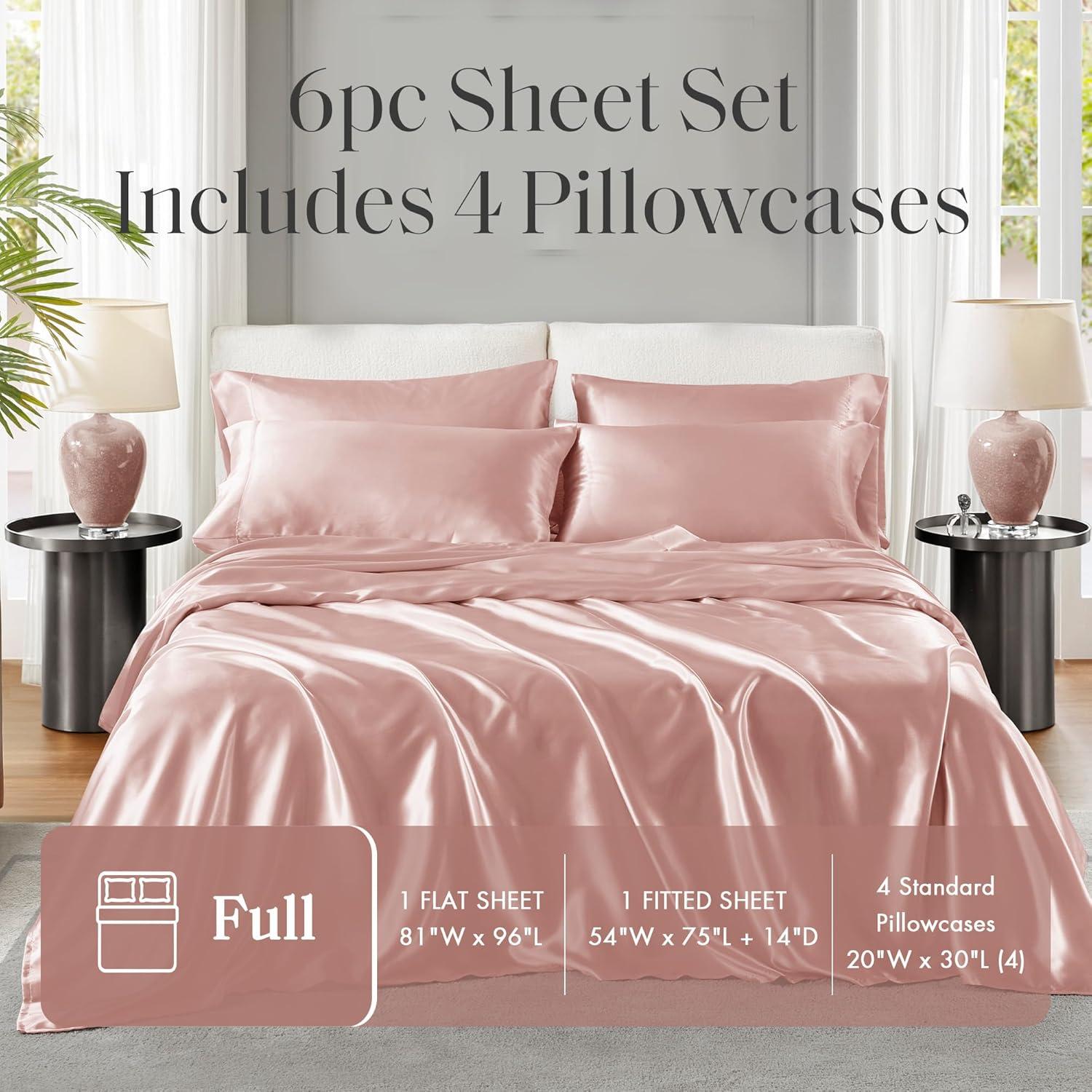 Satin Luxury 6-Piece Sheet Set