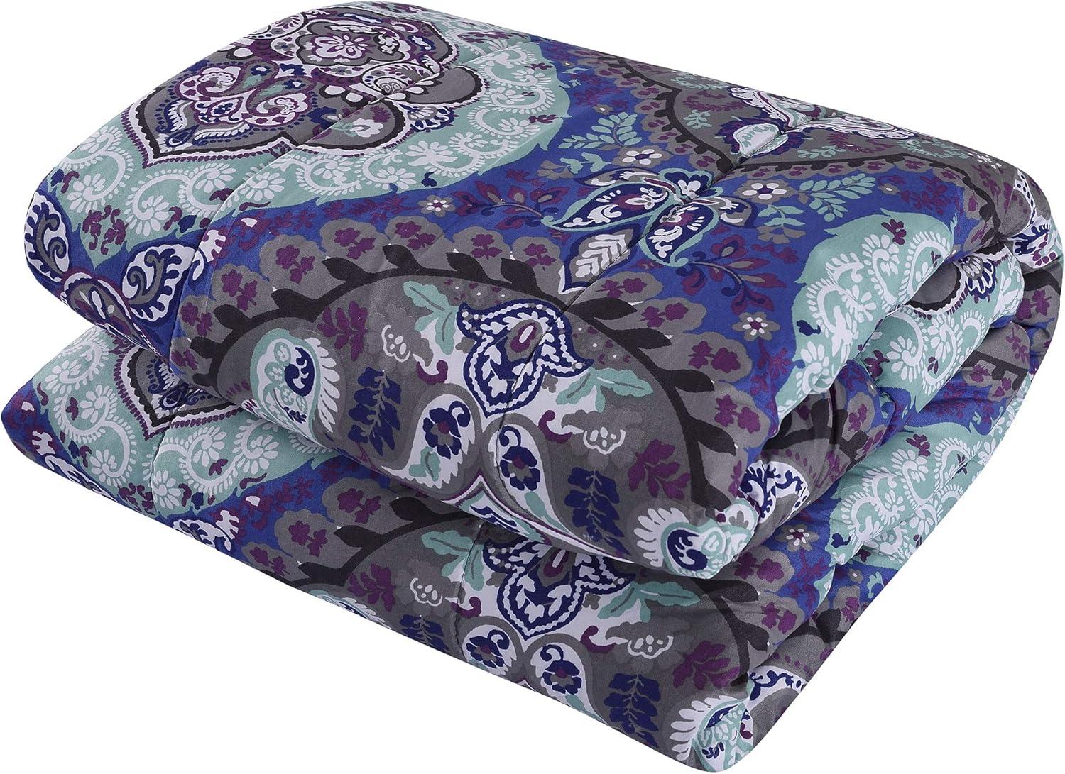 Modern Threads Printed Reversible Complete Bed Set Cathedral.