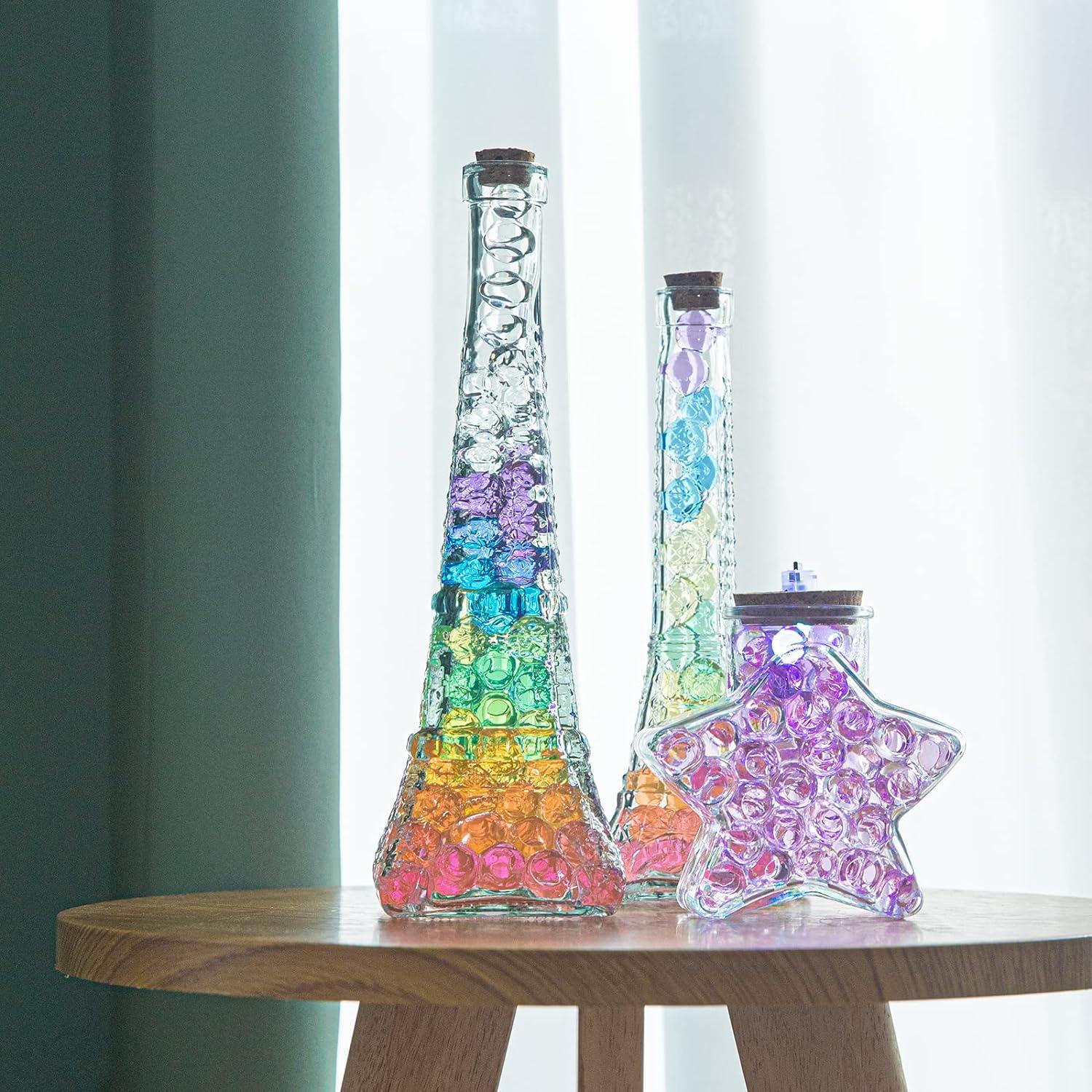 ZTML MS 16000 Pieces Clear Water Gel Jelly Beads, Vase Filler Beads, Non Toxic Water Beads for Soilless Planting, Wedding Centerpiece, Floral Arrangement, Vase Filler (Clear)