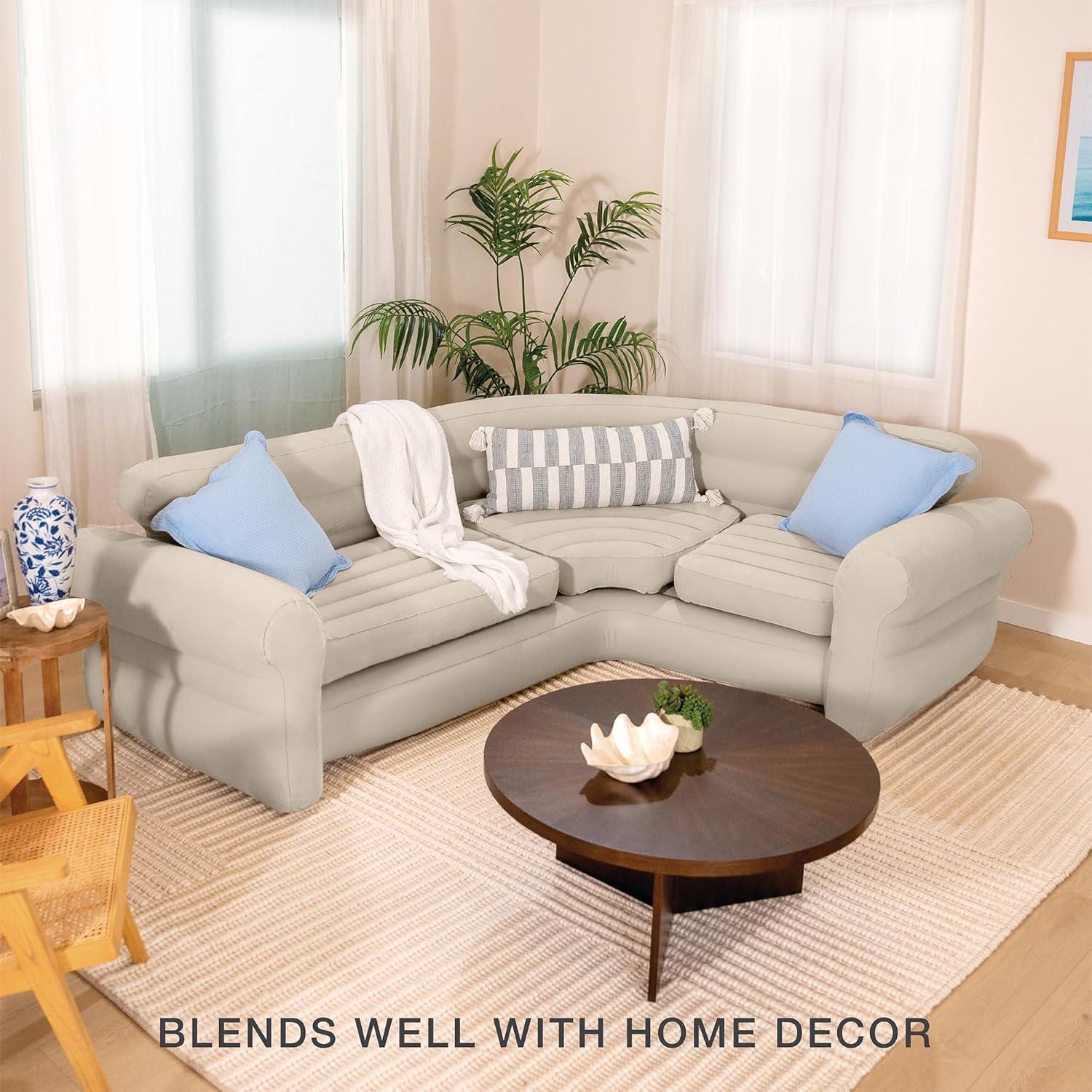 Intex 101" Wide Right Hand Facing Corner Inflatable Sectional Sofa