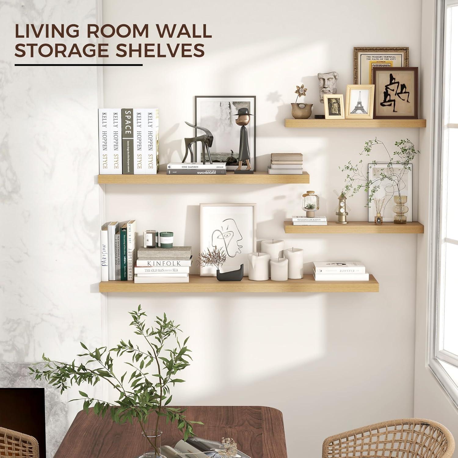 Hokku Designs Soeke 2 Piece Floating Shelf