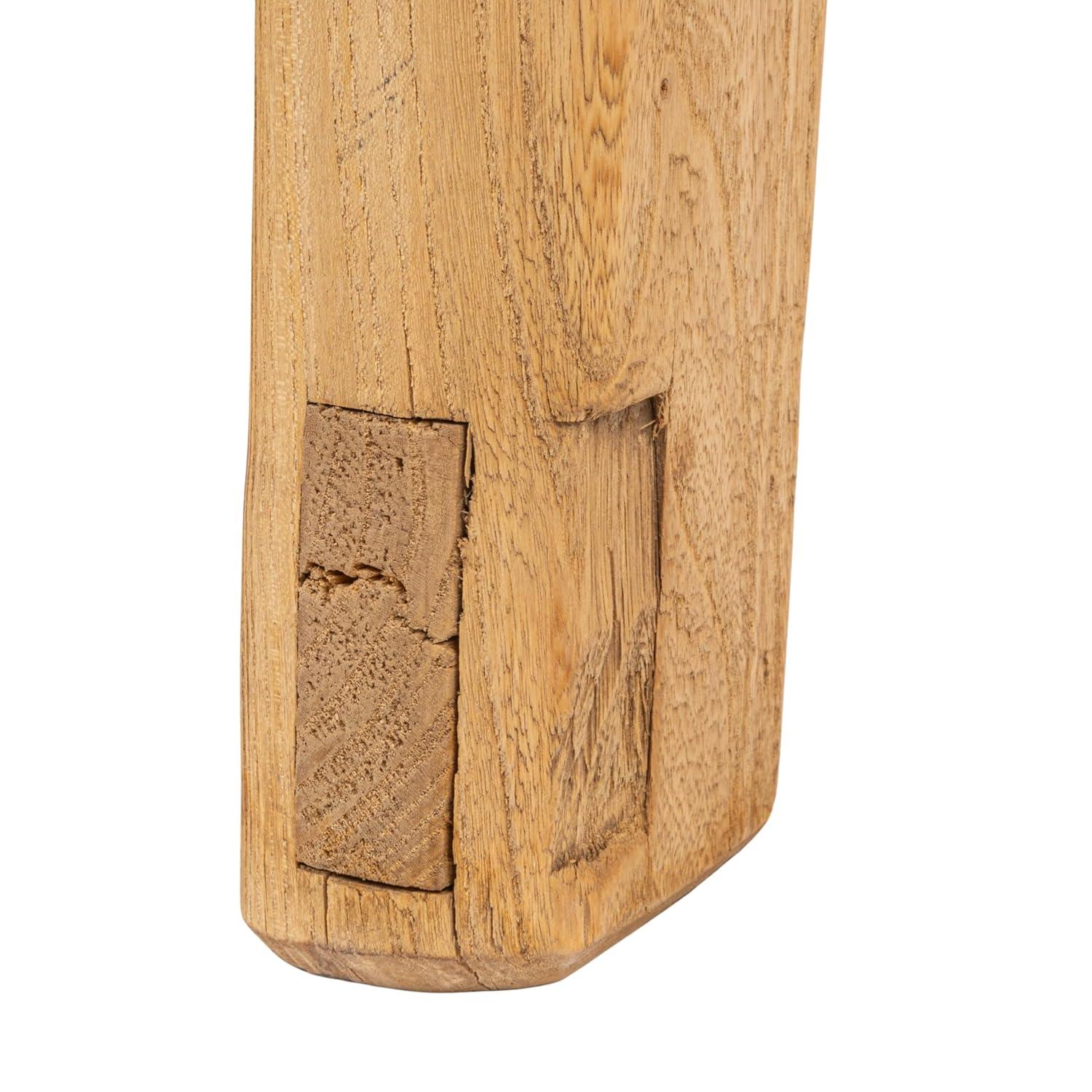 Storied Home Elm Wood Console Table Natural