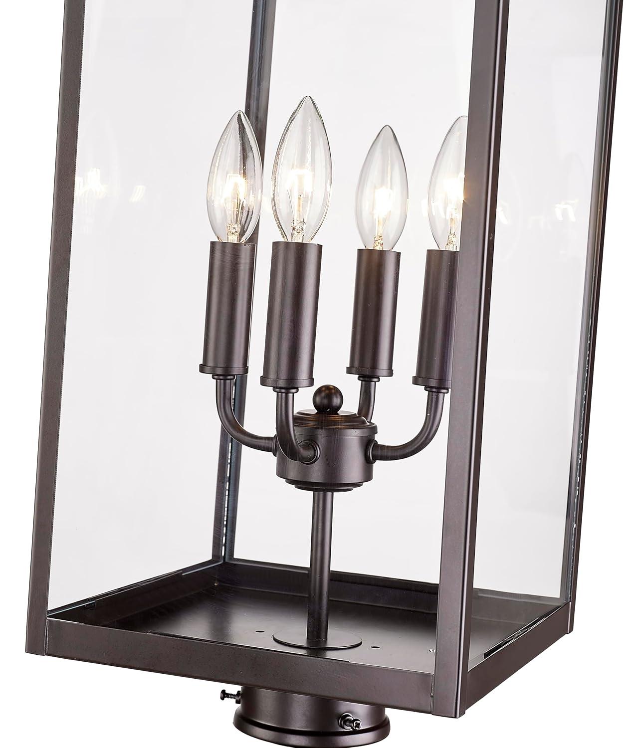 Millennium Lighting Barkeley 4 Light 26.13" Tall Outdoor Single Head Post Light