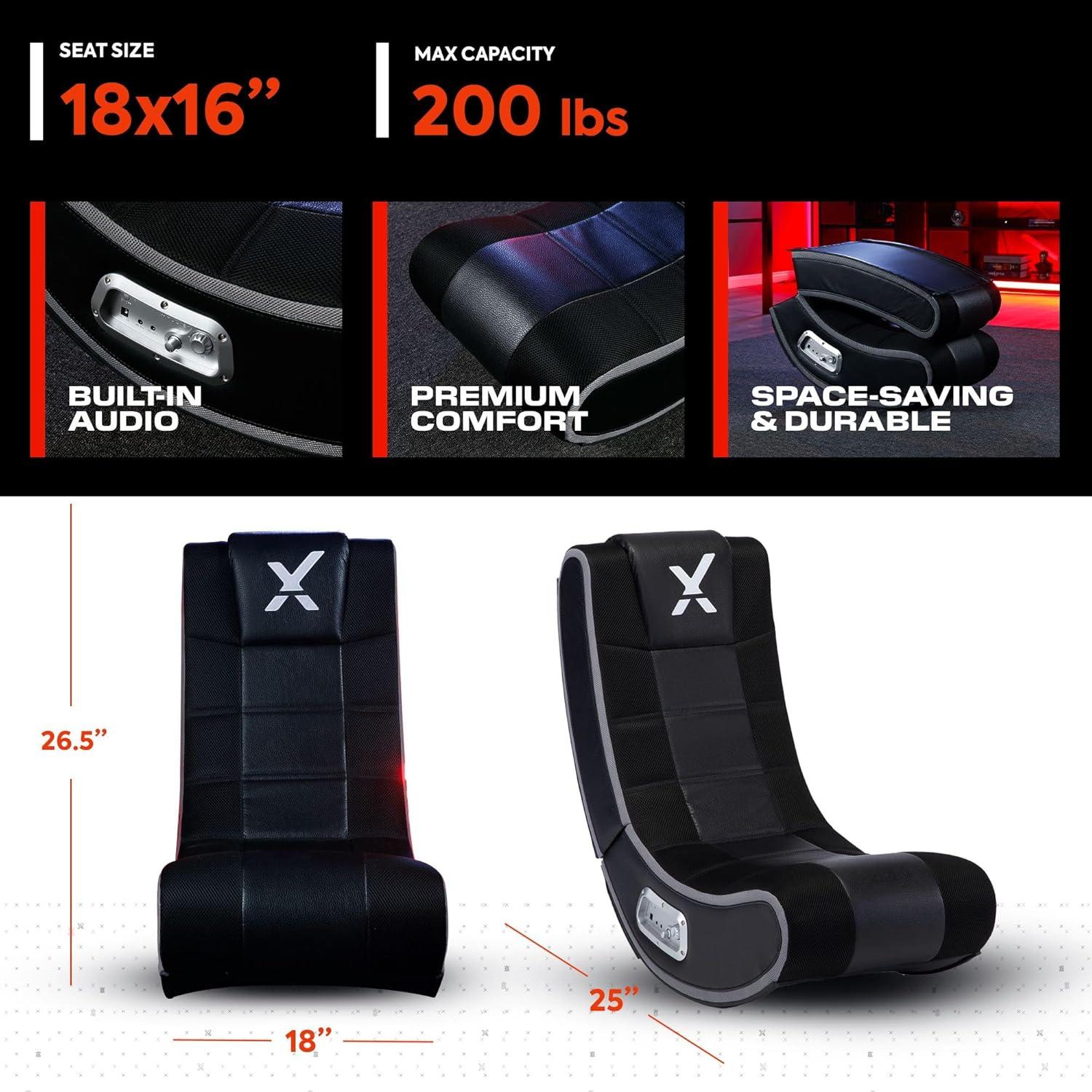 X Rocker SE 2.1 Wireless Gaming Chair Rocker Black/Grey