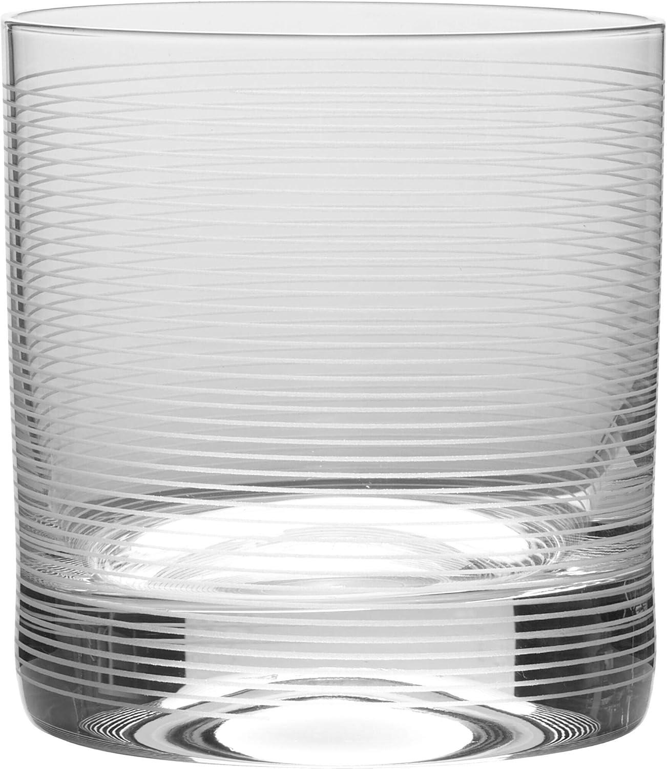 Mikasa Clear Crystal Double Old Fashioned Glass Set