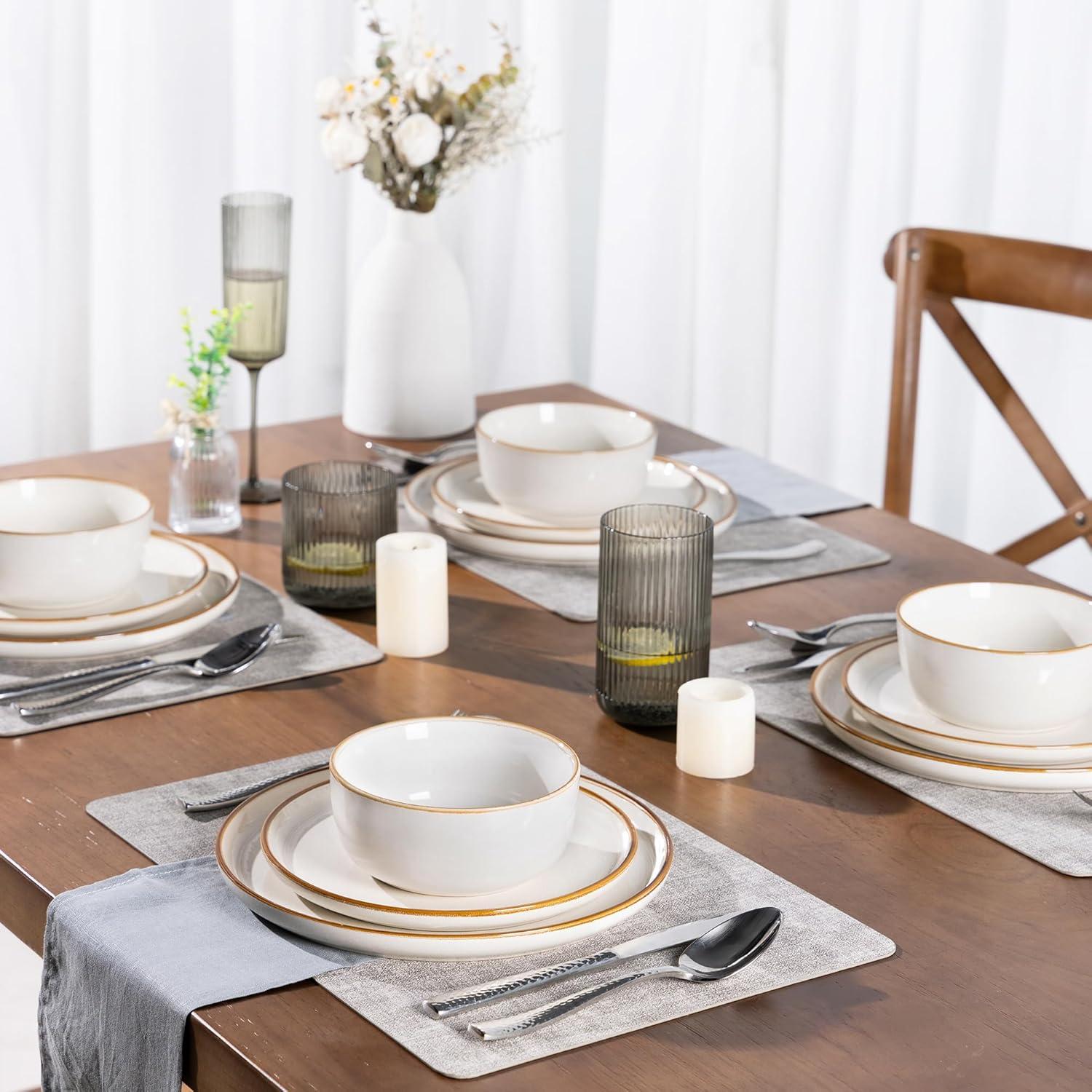 Rockaway 12 Piece Dinnerware Set