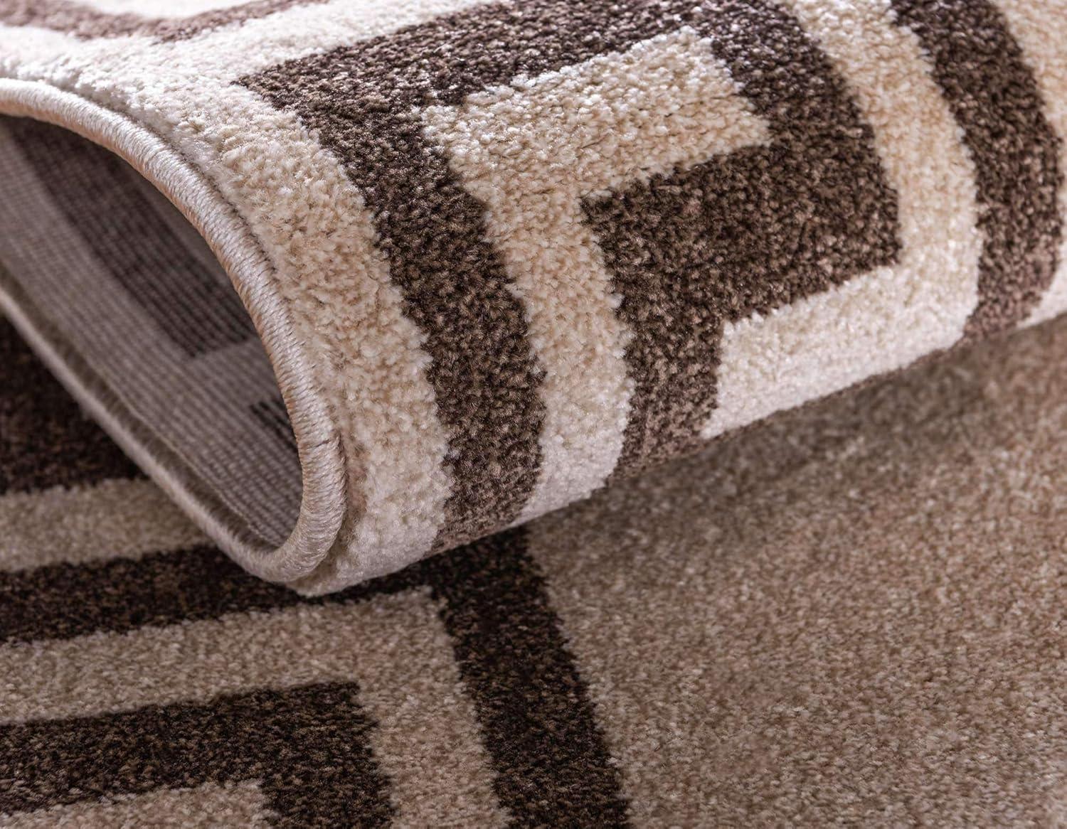 Unique Loom Athens Collection Area Rug - Modern (7' 1" x 10' Rectangle Gray/Beige)