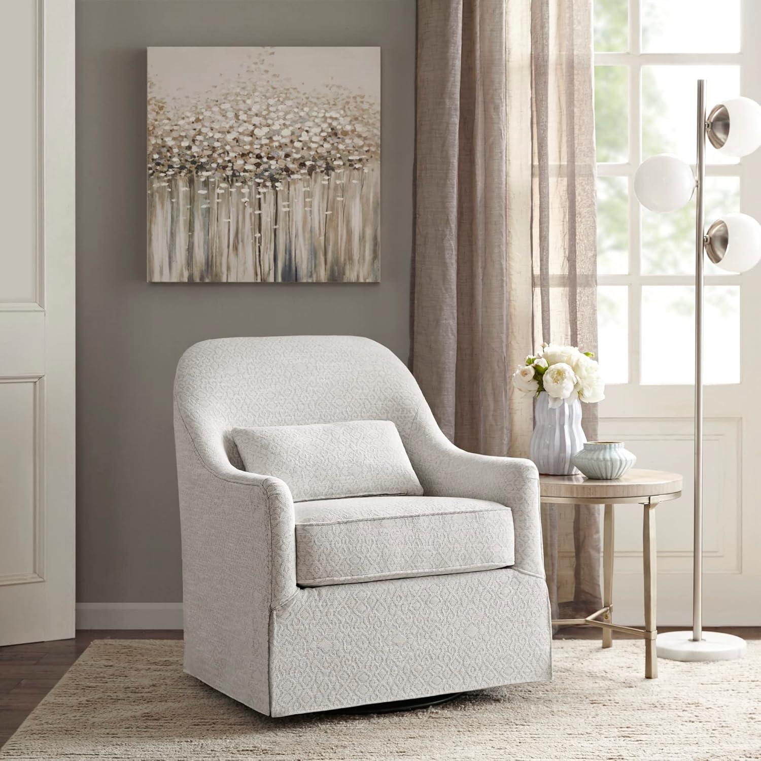 Arianna Swivel Glider Chair Light Blue See Below