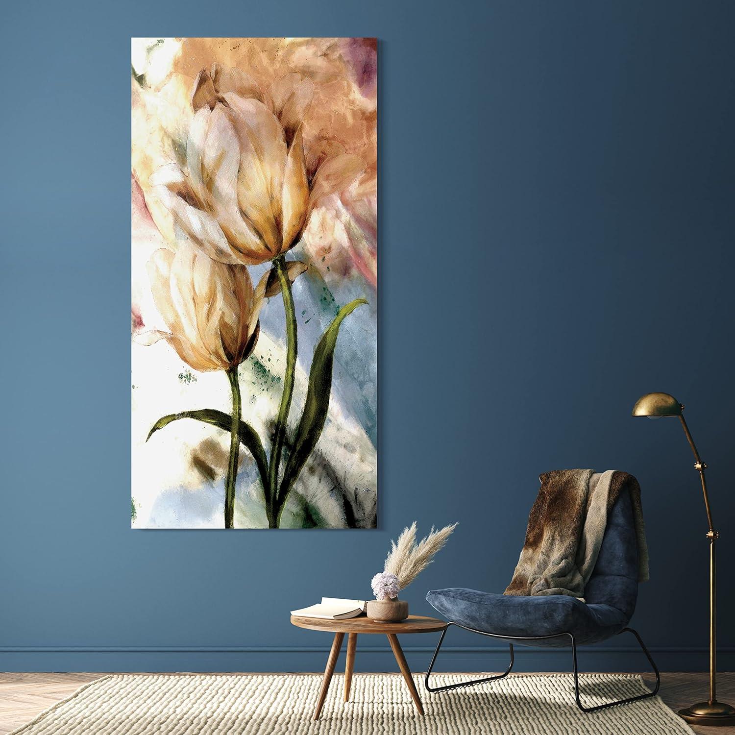 Empire Art Direct " Pastel Fleur I&II " 2 - Pieces Painting Print