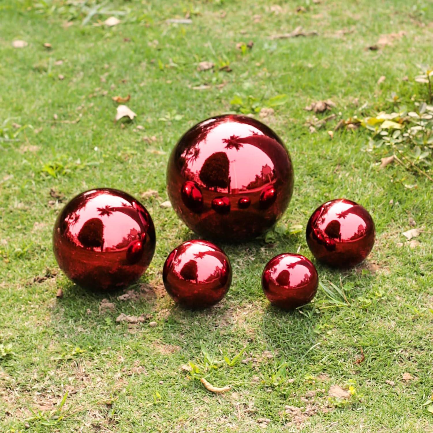 The Holiday Aisle® Champlain Metal Abstract Gazing Ball