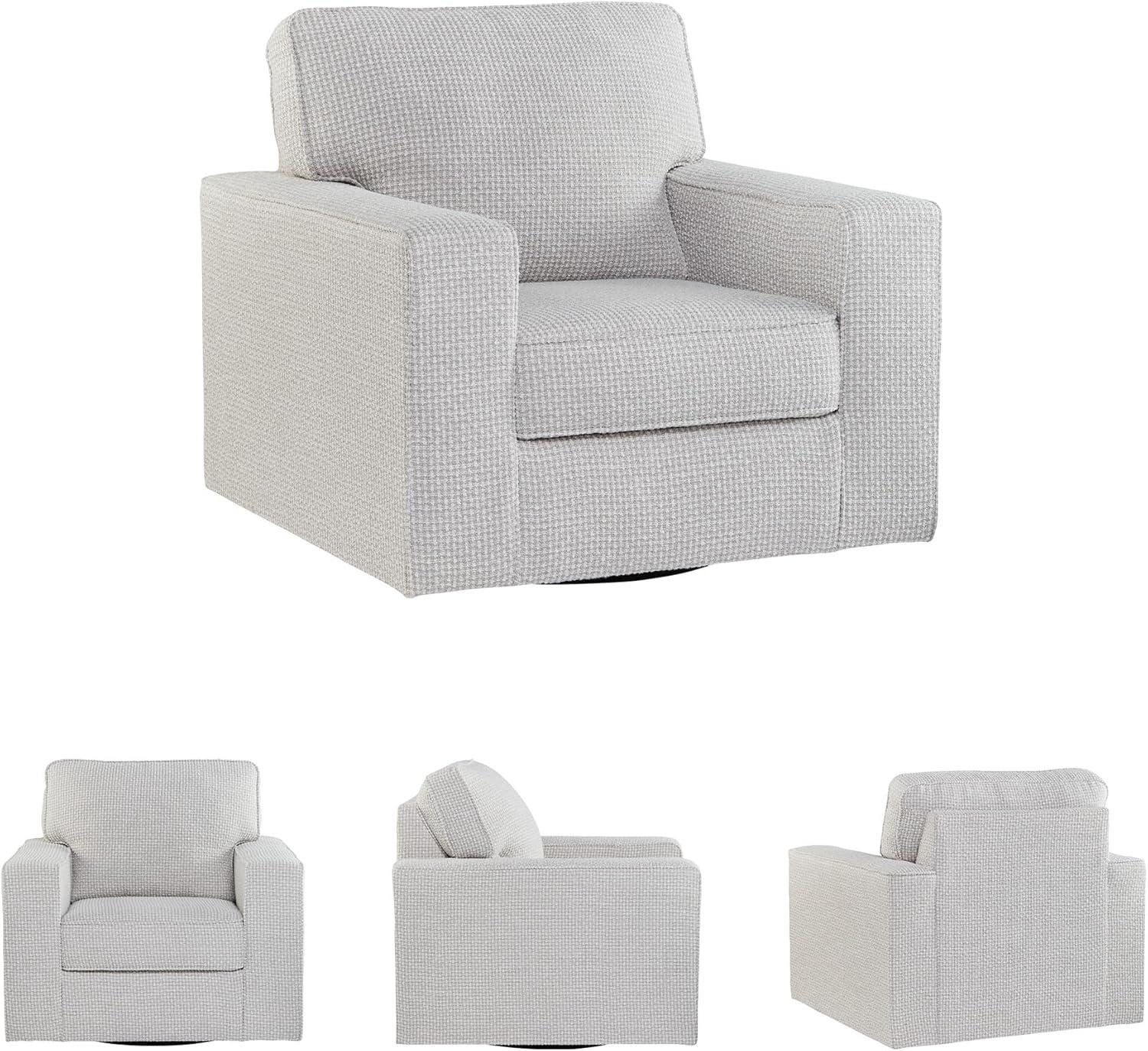 Ebern Designs Deivydas Upholstered Swivel Armchair